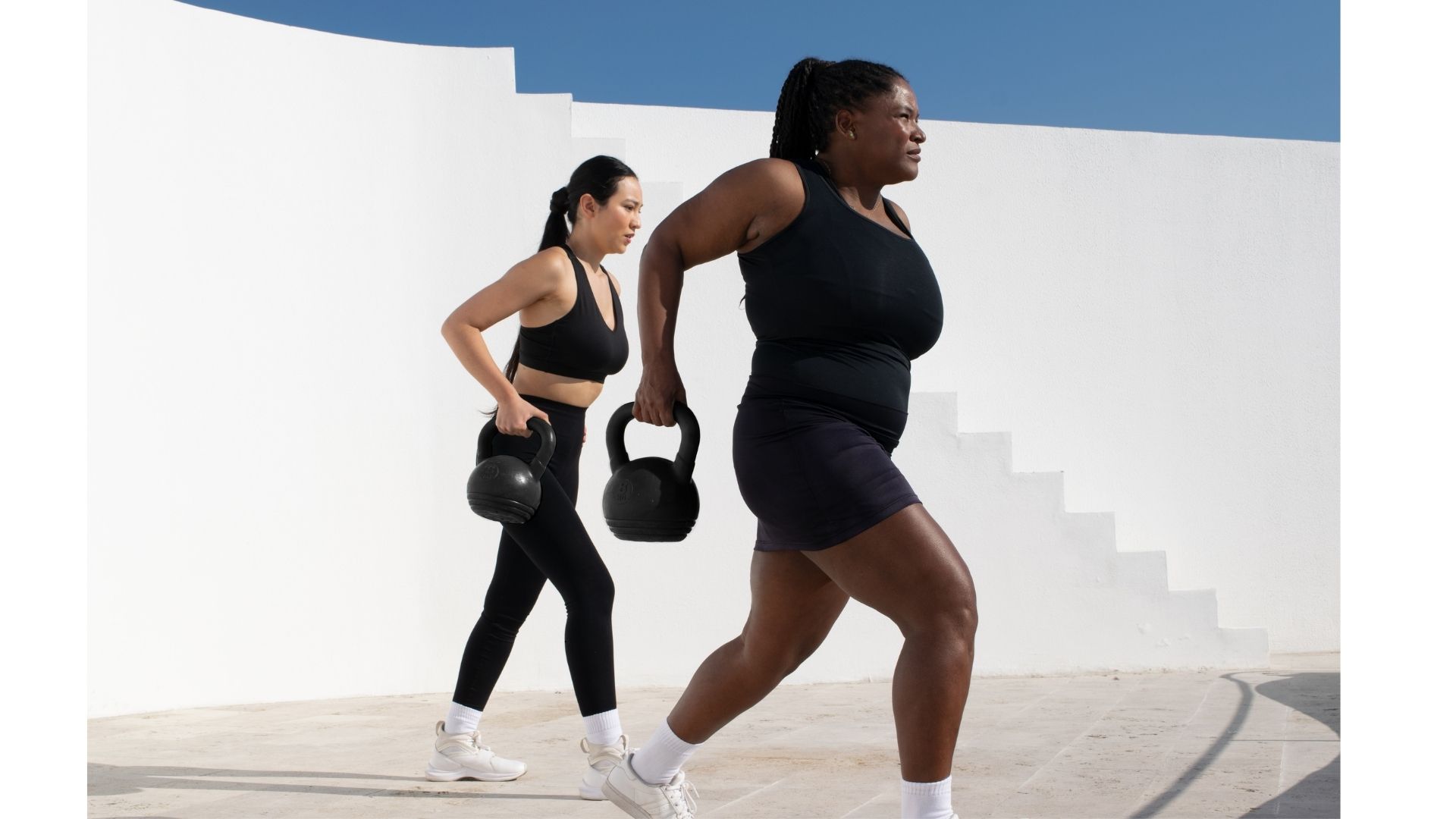women strength training